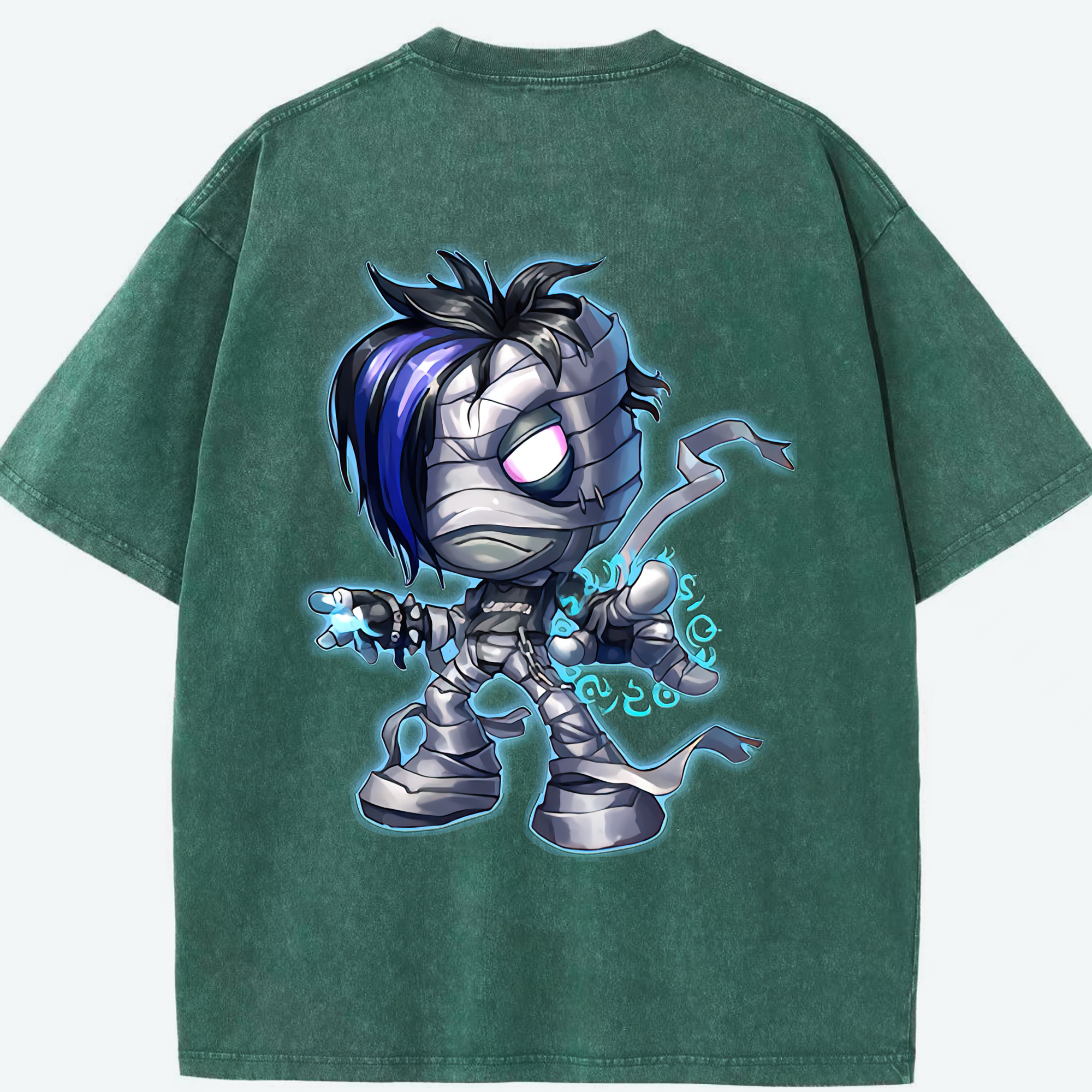 リーグ・オブ・レジェンド League of Legends LOL 綿100% ヴィンテージ風 半袖Tシャツ（背面プリント）
